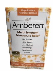 Amberen Menopause Relief Capsules 60-Count Estrogen Free Drug Free