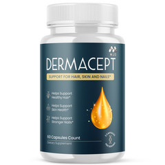 (1 Pack) Dermacept Advanced Formula Skin Health Derma Cept Pills 60 Capsules