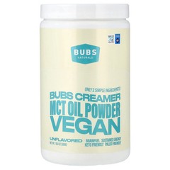 2 X BUBS Naturals, Bubs Creamer, MCT Oil Powder, Unflavored, 10.6 oz (300 g)