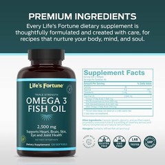 Lifes Fortune Ultra Pure Meg-3 Omega-3 Fish Oil 2,400 mg, 120 Softgels