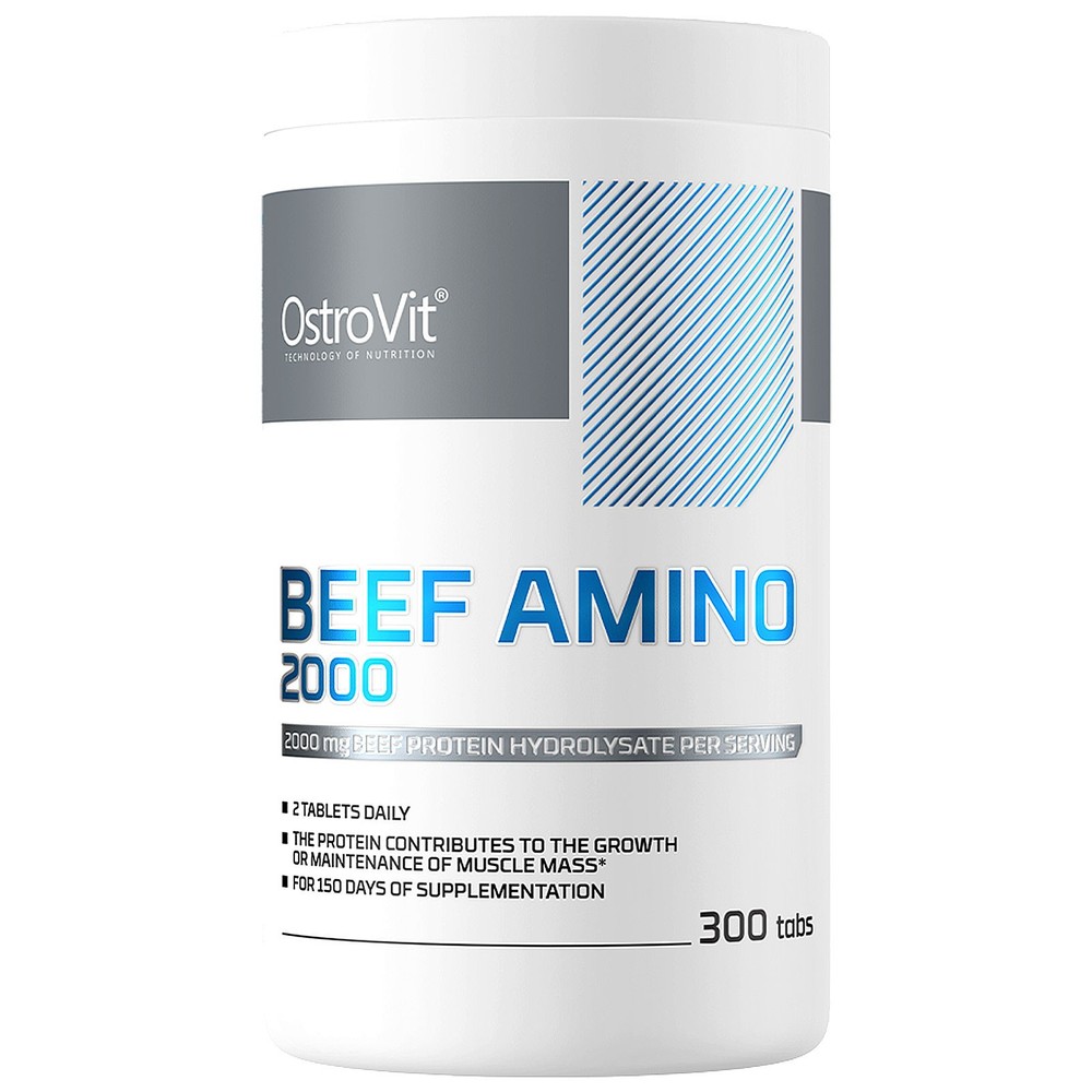 BEEF AMINO 2000MG 300 TABLETS – HYDROLYZED ANTI-CATABOLIC AMINO FOR MUSCLE GAIN