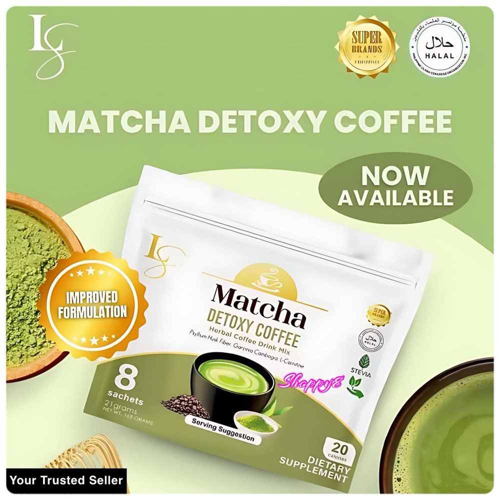 Luxe Slim Detoxy Coffee Herbal Coffee Drink Mix 8 sachet