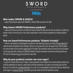SWORD PERFORMANCE Electrolyte Replenisher Powder Drink Mix,Lemonade,30-Serving R