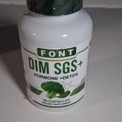 Font DIM SGS+ Hormone Detox 200mg 60 Capsules Dietary Supplement Exp 08/27