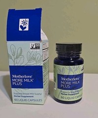 New! MotherLove More Milk Plus (60 Liquid Capsules) Supplement Exp 7/26