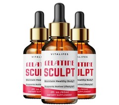 3 Pack – Gelatine Sculpt Drop Metabolism Support & Healthy Weight Loss (2 FL OZ)