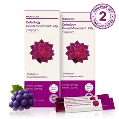 FOODOLOGY Coleology Bowel Movement Jelly 2-Pack Grape Garcinia Cambogia 500g P