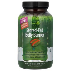 2 X Irwin Naturals, Stored-Fat Belly Burner�, 100 Liquid Soft-Gels