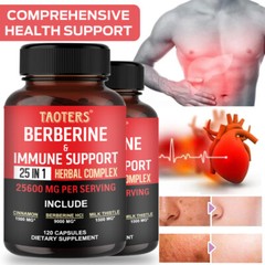 Berberine with Ceylon Cinnamon 25600mg 60/120 Caps Heart Health & Immune
