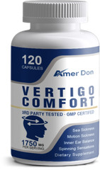 Vertigo Comfort 240 Capsules 1750mg – Dizziness Relief Supplements, Body Balance