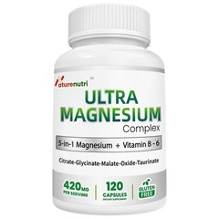 5-in-1 Magnesium Complex 420mg with Vitamin B6 for Muscle & Nerve Support