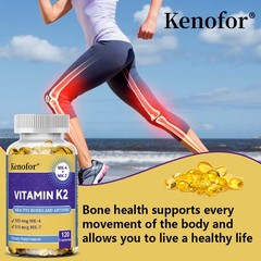 Vitamin K2 MK-7 & MK-4 Caps, Direct Calcium for Strong Bones,Healthy Arteries