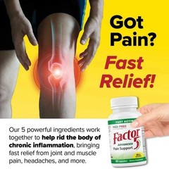 5pack Med Free of Living Factor 5 Organic Joint & Muscle Supports Complex 120