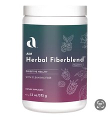 AIM Herbal Raspberry Fiberblend Powder 13oz/375g EXP 04/30/2029