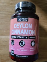 Taoters Ceylon Cinnamon 120 Capsules Exp Oct 2026