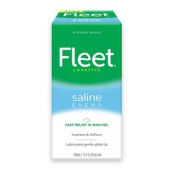Lot of 4 x 4 Pack Fleet Saline Laxative Enemas – 4x 4×4.5oz Bottles – Ex: 7/28