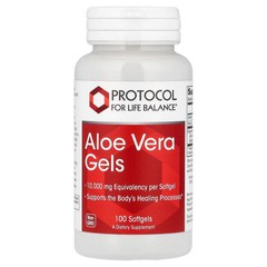 2 X Protocol for Life Balance, Aloe Vera Gels, 10,000 mg, 100 Softgels