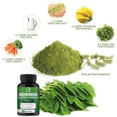1-3PACK Moringa Capsules 20000Mg per Serving, 60 Total Capsules Green Superfood
