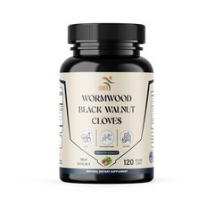 Wormwood Black Walnut Clove Wormwood herb Extract Combination 120 Capsules