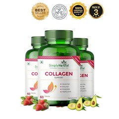 3 Pack S.imply Herbal Collagen Builder Biotin 60 Capsules