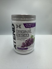 New Xtend 7G BCAA Glacial Grape 13.8 oz (390 g) Expires 06/2027 Electrolytes