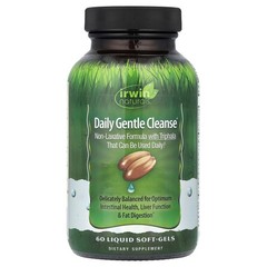 2 X Irwin Naturals, Daily Gentle Cleanse�, 60 Liquid Soft-Gels