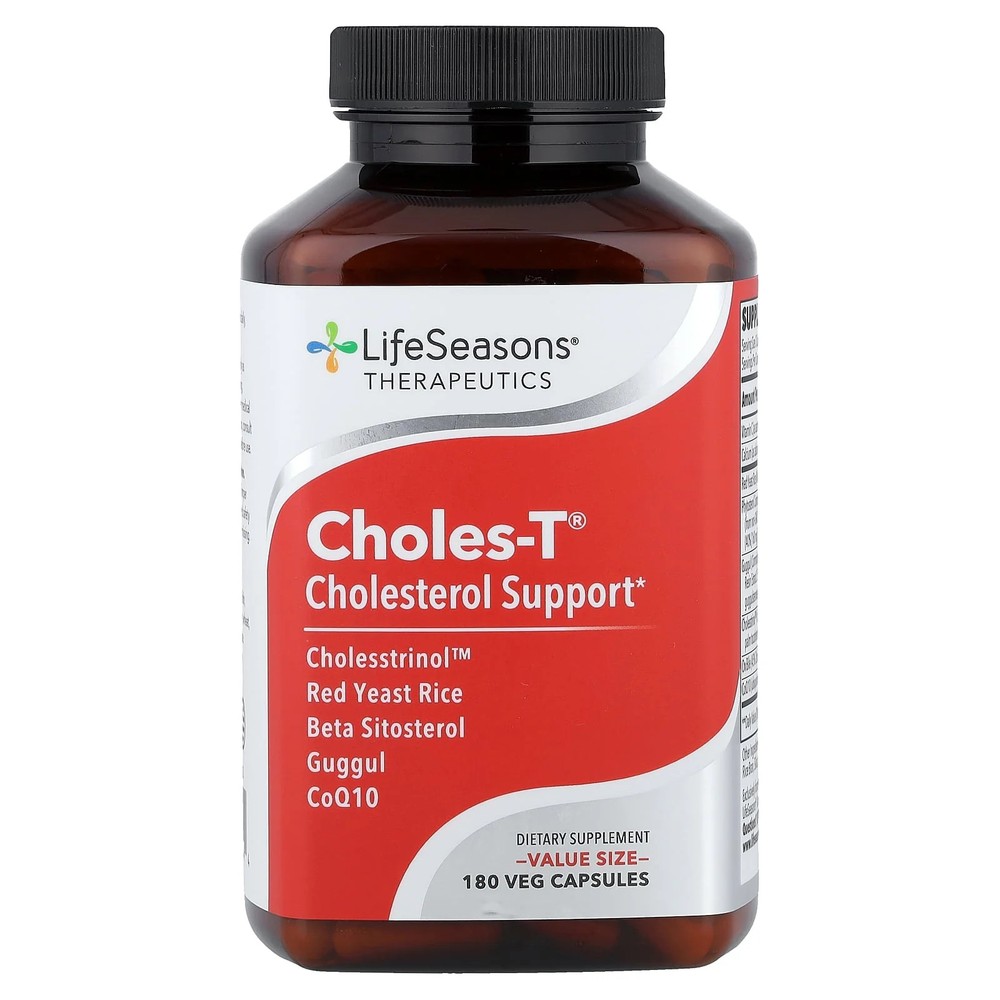2 X LifeSeasons, Choles-T�, Cholesterol Support, 180 Veg Capsules