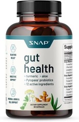 Snap Gut Health Capsules Turmeric Aloe Pylopass Probiotics 15 Active Ingredients