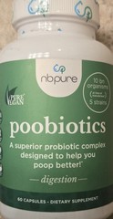NbPure POOBIOTICS 60 Capsules ( 60 Servings ) Digestive Support BEST BY 10/26