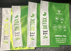 VitalHealth V-TE Detox Herbal Tea Bags, Sugar-Free Vegan, 0.28 oz (8.05 g)