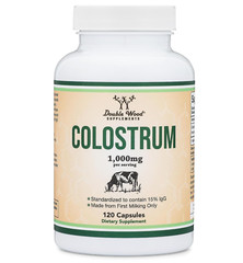 Colostrum Capsules 10000mg, 120 Capsules – Gluten Free, Non-GMO, Double Wood