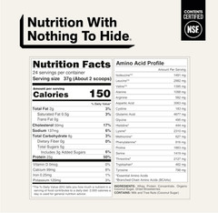 NAKED Whey Vanilla Protein Powder, Grass-Fed, 24 Servings, NSF Certified