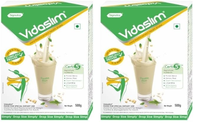 2X Vidaslim Meal Replacement Protein Shake 500g Daily Nutrition Support Drink