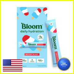 Bloom Nutrition Bloom Daily Hydration Electrolyte Powder Packets Collagen 5G