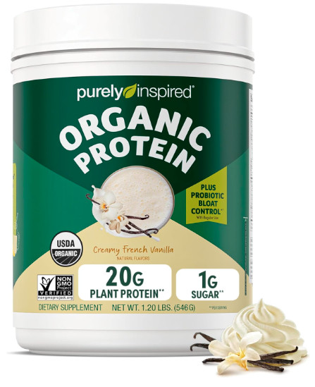 Purely Inspired Plant-Based Protein Powder for Men & Women, Creamy French Vanill