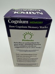 2 BOTTLES – Natrol Cognium MEMORY 100mg Brain Health – 60 Tablets NEW SEALED