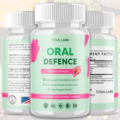 (1 Pack) Oral Defence Advanced Probiotic For Healthy Teeth & Gums 60 Capsules