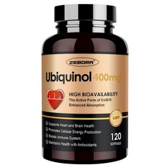 CoQ10 Ubiquinol 400mg Softgels with Vitamin C, E, Selenium – Heart Health