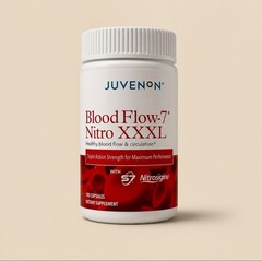 Juvenon BloodFlow-7 Nitric Oxide Supplement with Nitrosigine – Improved 180 caps