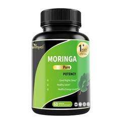 Pure Moringa Capsules, High Potency, Essential Vitamins & Amino Acids, 60 Ct