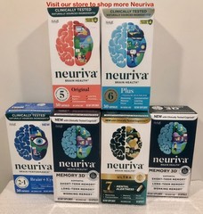 Neuriva Ultra Brain Health Supplement Clinically Tested Nootropic 60 Capsules