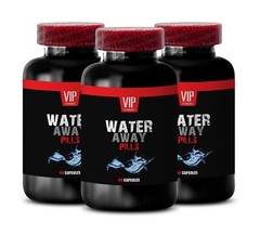 Bloat reduction – WATER AWAY PILLS 700mg – Safe fluid control 3 Bottles 180 Caps