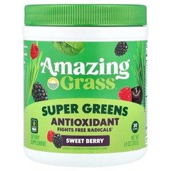 2 X Amazing Grass, Super Greens Antioxidant, Sweet Berry, 7.4 oz (210 g)
