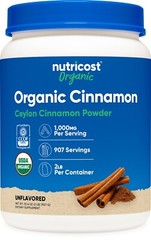 Nutricost Organic Ceylon Cinnamon Powder (2 pounds) – Vegan, Gluten-Free
