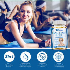 Hyaluronic Acid Anti Aging Hydrating Capsules Wrinkles Fine Lines Joint Health