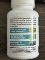 Lutein & Zeaxanthin Eye Vitamins – 60 Vegetarian Capsules for Macular Health