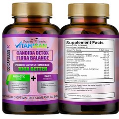 Candida Cleanse Complex Yeast Infection Treatment & Detox For Albicans