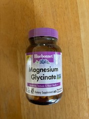 Bluebonnet Magnesium Glycinate Capsules 400 mg 60 Count Rapid Absorption