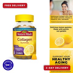 Nature Made Collagen Gummies with Vitamin C & Zinc – 60 Count