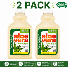Fruit of the Earth Aloe Vera Drink Original 32 Oz Pack of 2